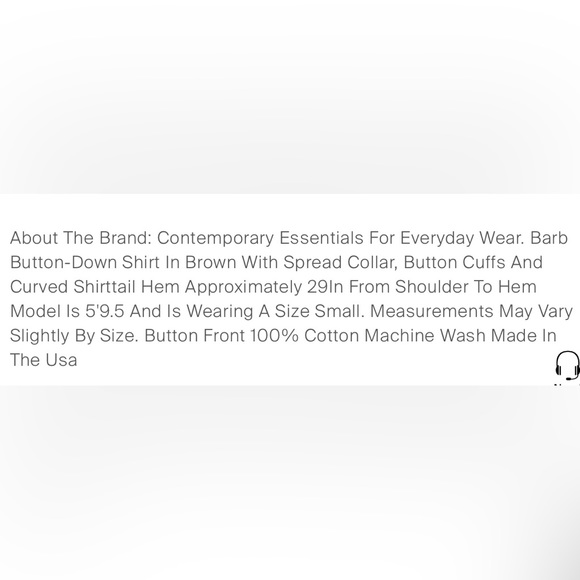 MICHAEL STARS NWOT BARB BUTTON DOWN GAUZE TOP - Picture 5 of 5